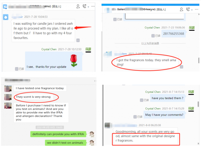 Parfums populaires de bougies de th&eacute; vert de luxe pour fabriquer des bougies tr&egrave;s parfum&eacute;es 2