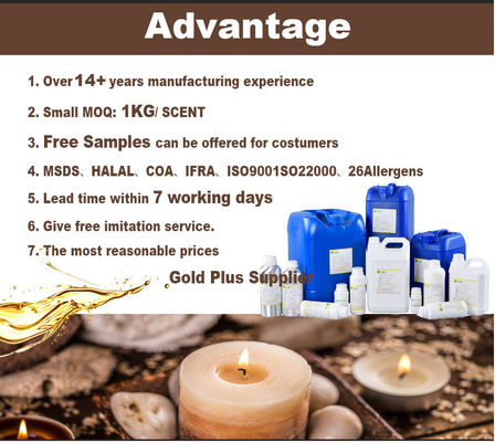 highly Pure Good Smelling Cantaloupe Gardenia Candle Fragrances For Making Candle