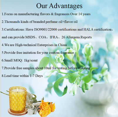 Famous Professional Factory Price Lavender Perfume Candle Soy Candles Fragrance Oil For Candle Making